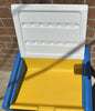 Little Tikes Child Size Desk and Yellow Chunky Chair - Very Good Condition