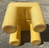 Little Tikes Child Size Desk and Yellow Chunky Chair - Very Good Condition