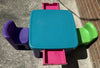 Vintage Little Tikes Table w/Drawers, 2 Chunky Chairs - Great Condition