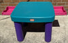 Vintage Little Tikes Table w/Drawers, 2 Chunky Chairs - Great Condition