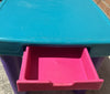 Vintage Little Tikes Table w/Drawers, 2 Chunky Chairs - Great Condition
