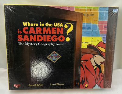 Where in the USA is Carmen Sandiego? Board Game - 1993 - University Games - Brand New/Sealed