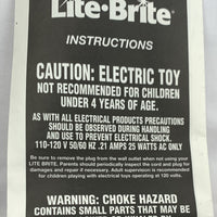 Lite Brite - 1992 - 8+ Unpunched Sheets - 200+ Pegs - Working - Very Good Condition
