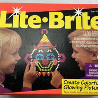 Lite Brite - 1992 - 8+ Unpunched Sheets - 200+ Pegs - Working - Very Good Condition