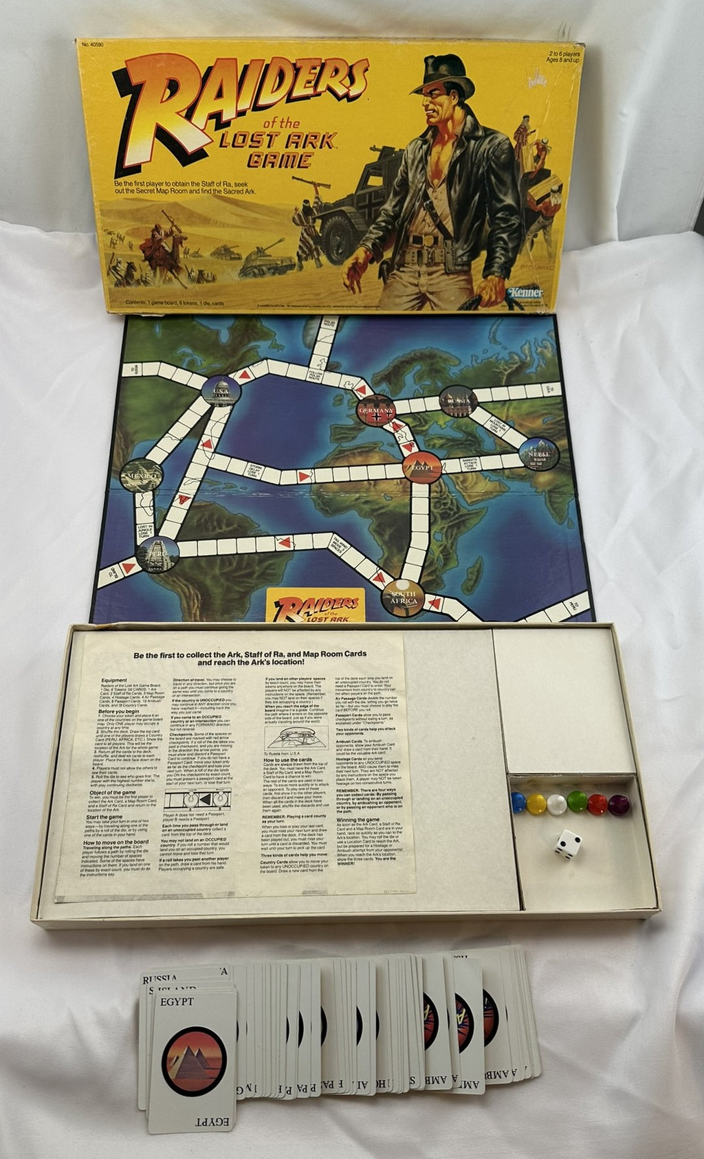 Indiana Jones Raiders of the Lost Ark Game - 1981 - Kenner - Very Good Condition