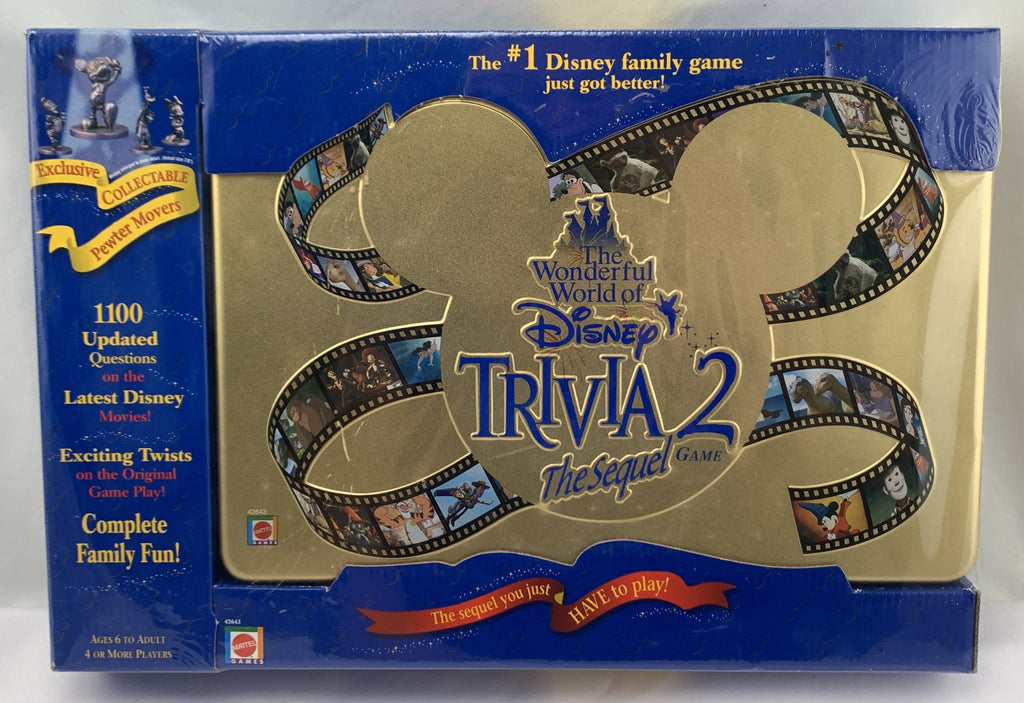 The Wonderful World of Disney Trivia 2: The Sequel Game - 2000 - Mattel - New/Sealed