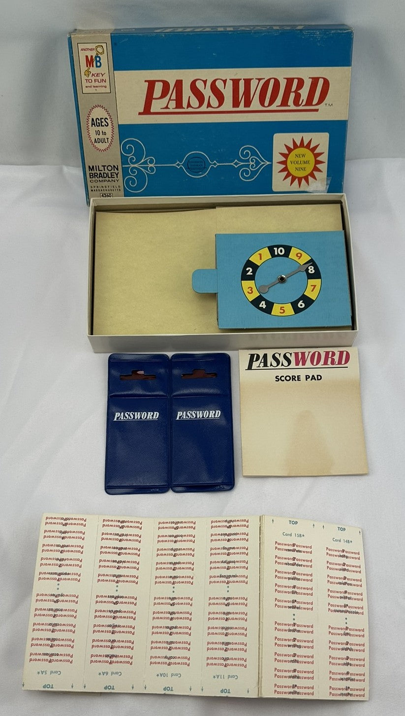 Password Game 9th Edition - 1971 - Milton Bradley - Great Condition