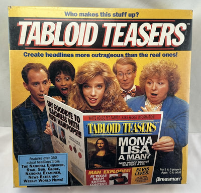 Tabloid Teasers Game - 1991 - Pressman - New/Sealed