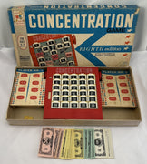 Concentration Game 8th Edition - 1968 - Milton Bradley - Good Condition