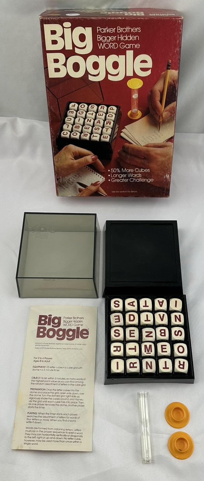 Big Boggle Game - 1979 - Parker Brothers - Great Condition