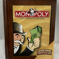 Monopoly Wood Bookshelf Game - 2005 - Milton Bradley - New/Sealed