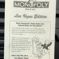 Las Vegas Collectors Monopoly - 2003 - USAopoly - Great Condition