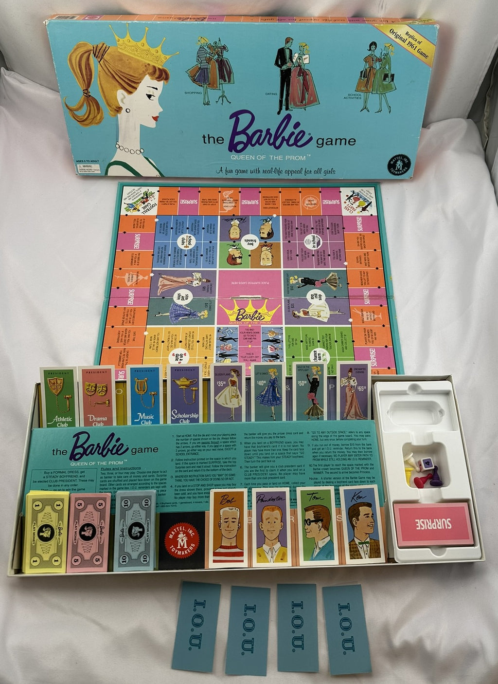 Barbie Queen of the Prom Game - 1995 - Mattel - Great Condition