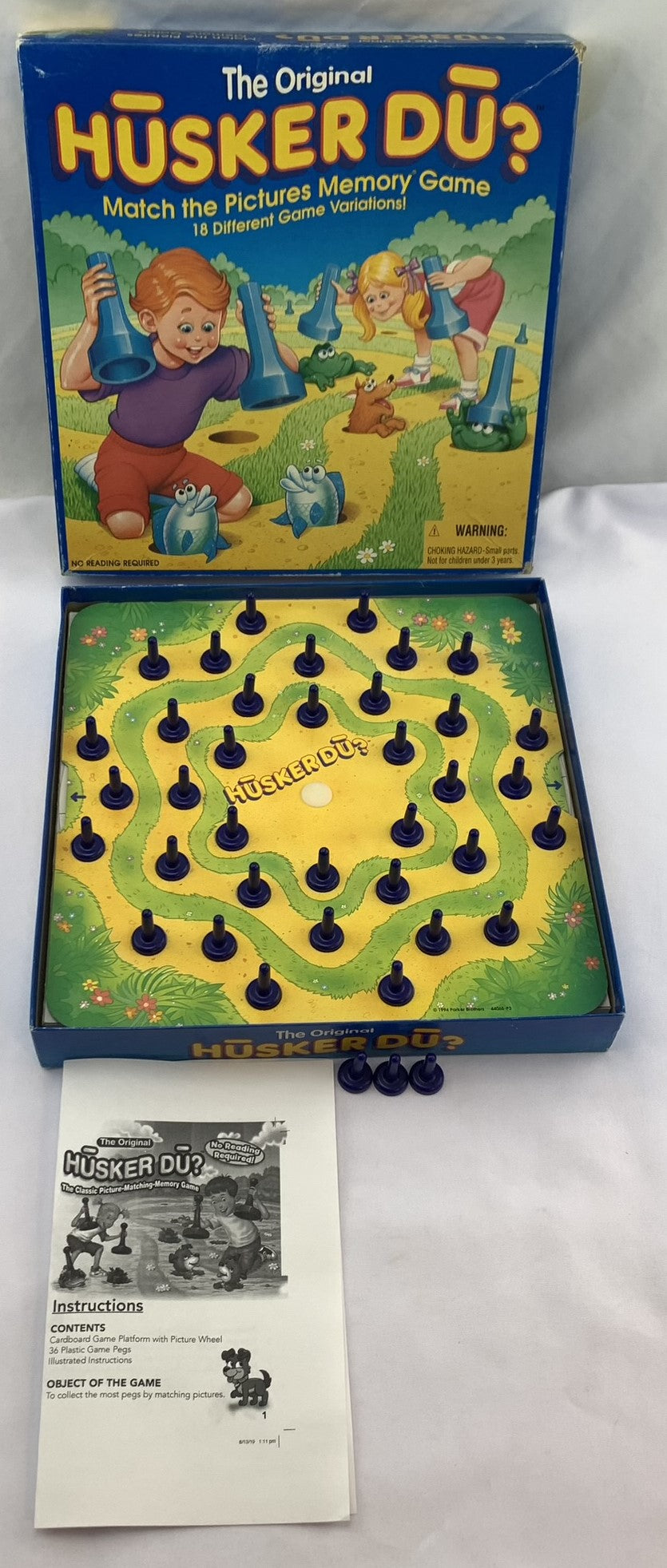 Husker Du Game - 1994 - Parker Brothers - Great Condition