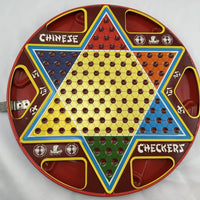 2 in 1 Chinese Checkers and Checkers 538 - Ohio Art - Good Condition