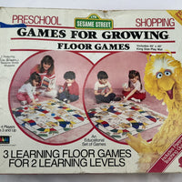 Sesame Street Preschool Games for Growing: Shopping Game - 1986 - International Games - Good Condition (Copy)