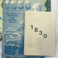 1830: Railways & Robber Barons Game - 1986 - Avalon Hill - Good Condition