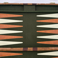 17 3/4" x 11 1/2" Backgammon Game - Complete - Great Condition