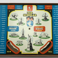 Top Scholar Board Game - 1957 - Cadaco - Good Condition