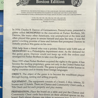 Boston Edition Monopoly Game - 1995 - USAopoly - Good Condition
