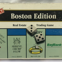 Boston Edition Monopoly Game - 1995 - USAopoly - Good Condition