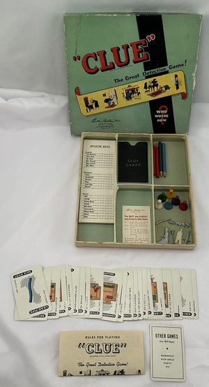 Clue Game - 1949 - Parker Brothers - Good Condition