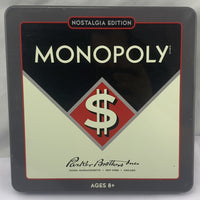 Monopoly Nostalgia Edition Tin - 2012 - Parker Brothers - Great Condition