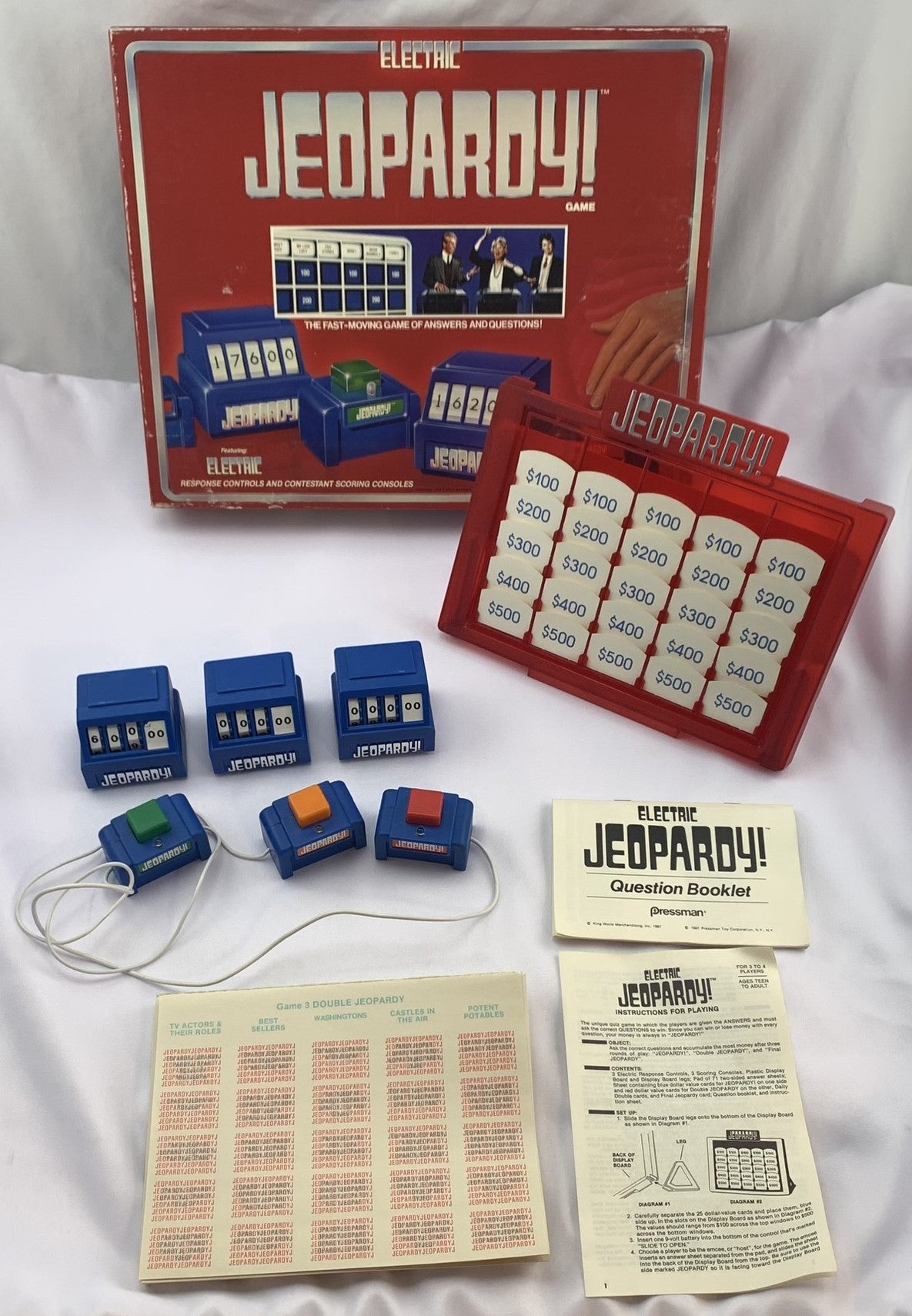 Electric Jeopardy Game 1987 Pressman Great Condition Mandi's