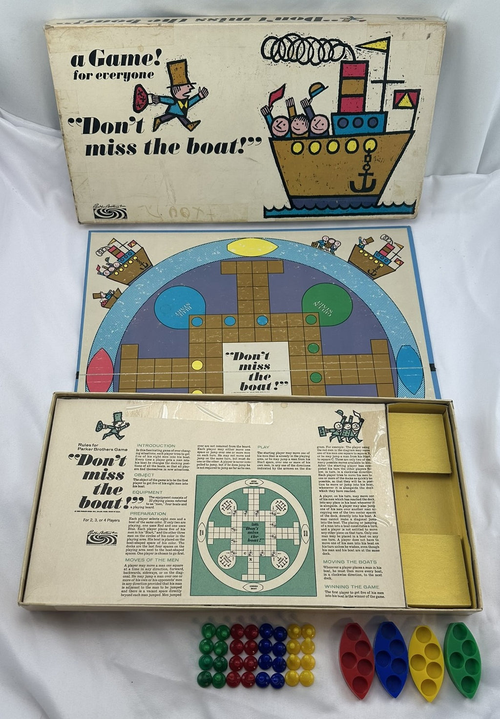 Don't Miss the Boat! Game - 1965 - Parker Brothers - Good Condition