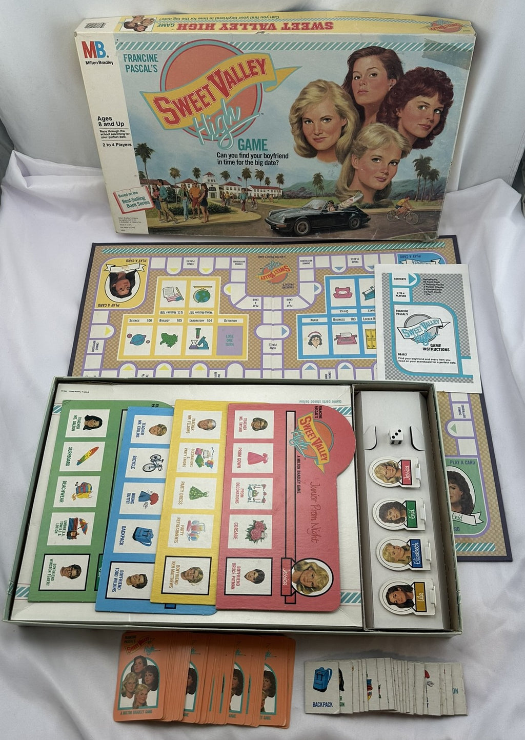 Sweet Valley High Game - 1988 - Milton Bradley - Very Good Condition