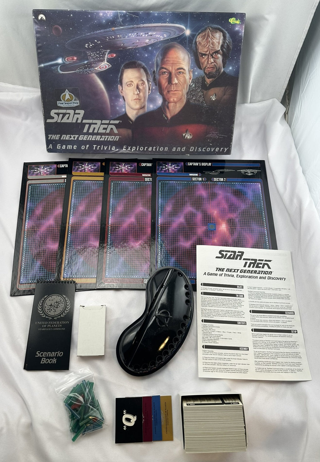 Star Trek: The Next Generation Trivia Game - 1993 - Classic - Great Condition