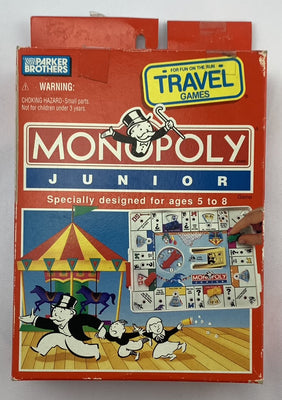 Monopoly Junior Travel Game - 1994 - Parker Brothers - New/Sealed