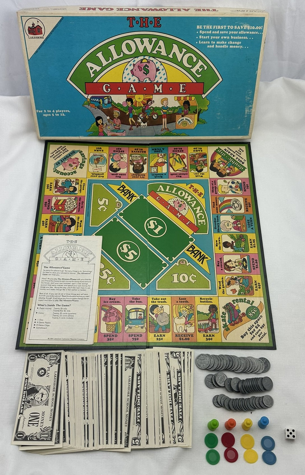 Allowance Math Game Allowance Game - 1984 - Lakeside - Great Condition | Mandi's Attic Toys