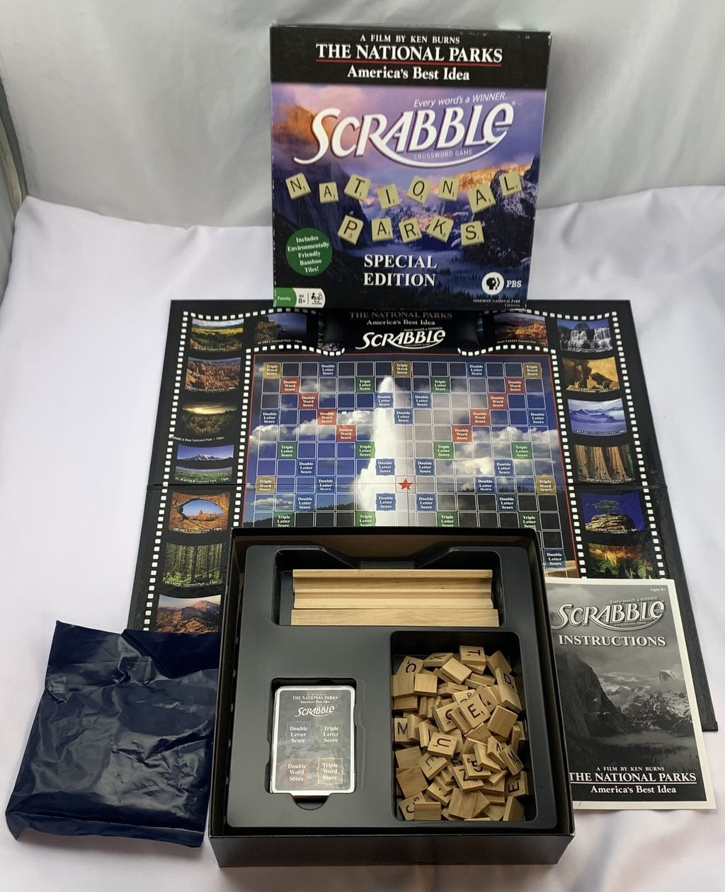 National Parks Scrabble Game - 2009 - Hasbro - Great Condition