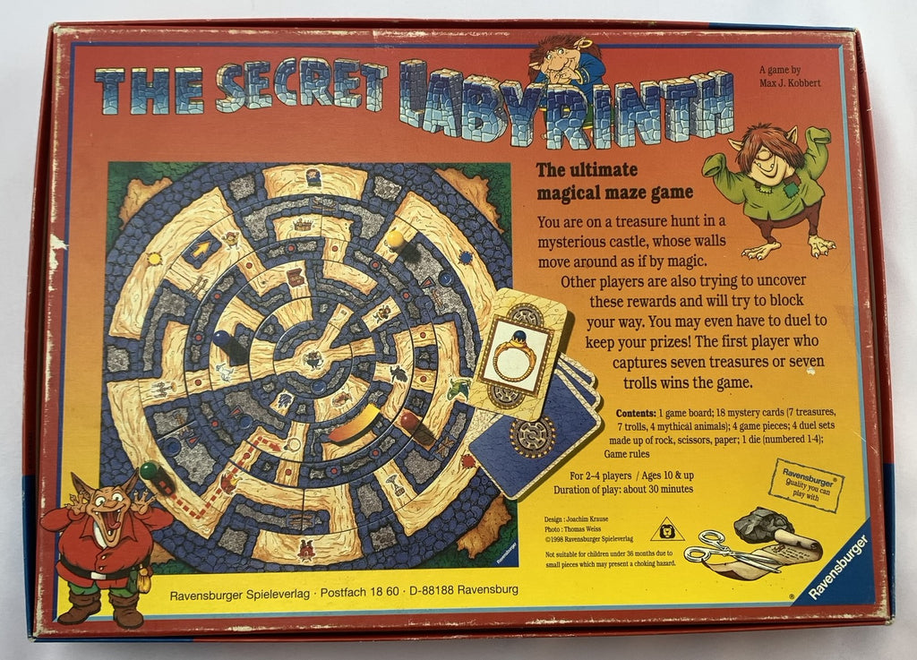 Secret Labyrinth Game - 1998 - Ravensburger - Good Condition | Mandi's ...