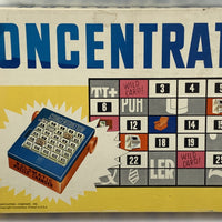 Concentration Game 4th Edition - 1965 - Milton Bradley - Good Condition