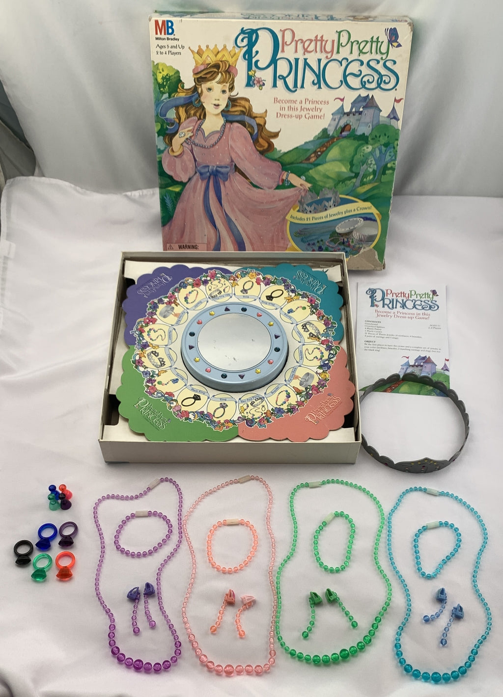 Pretty Pretty Princess Game - 1995 - Milton Bradley - Very Good Condition