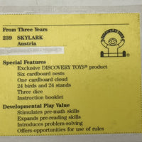 Skylark Game - 1988 - Discovery Toys - Good Condition