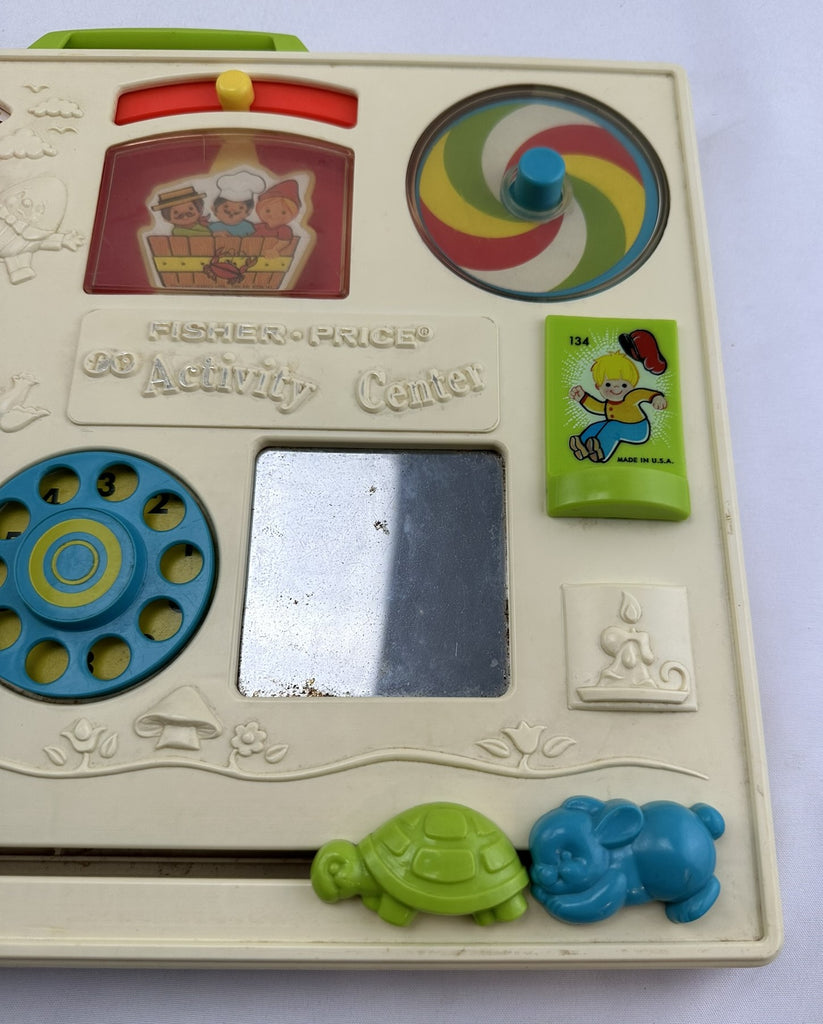 activity center baby box fisher price Fisher-Price to Toddler Toy 3-In-1 Spin & Sort and Play Table with Playmat and 10+ Activities, Retro Roar : Toys & Games 1 Hit Wonder Activity Center from Fisher Crib Busy Box Activity Center