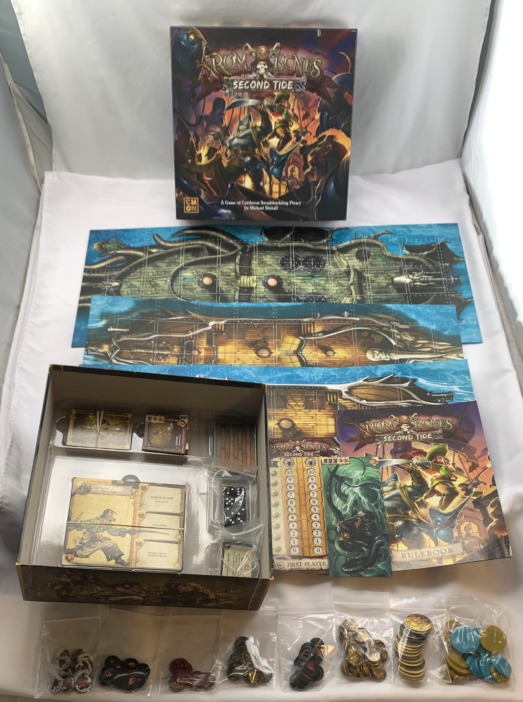 Rum & Bones: Second Tide Board Game - 2017 - CMON Global Limited - Like New