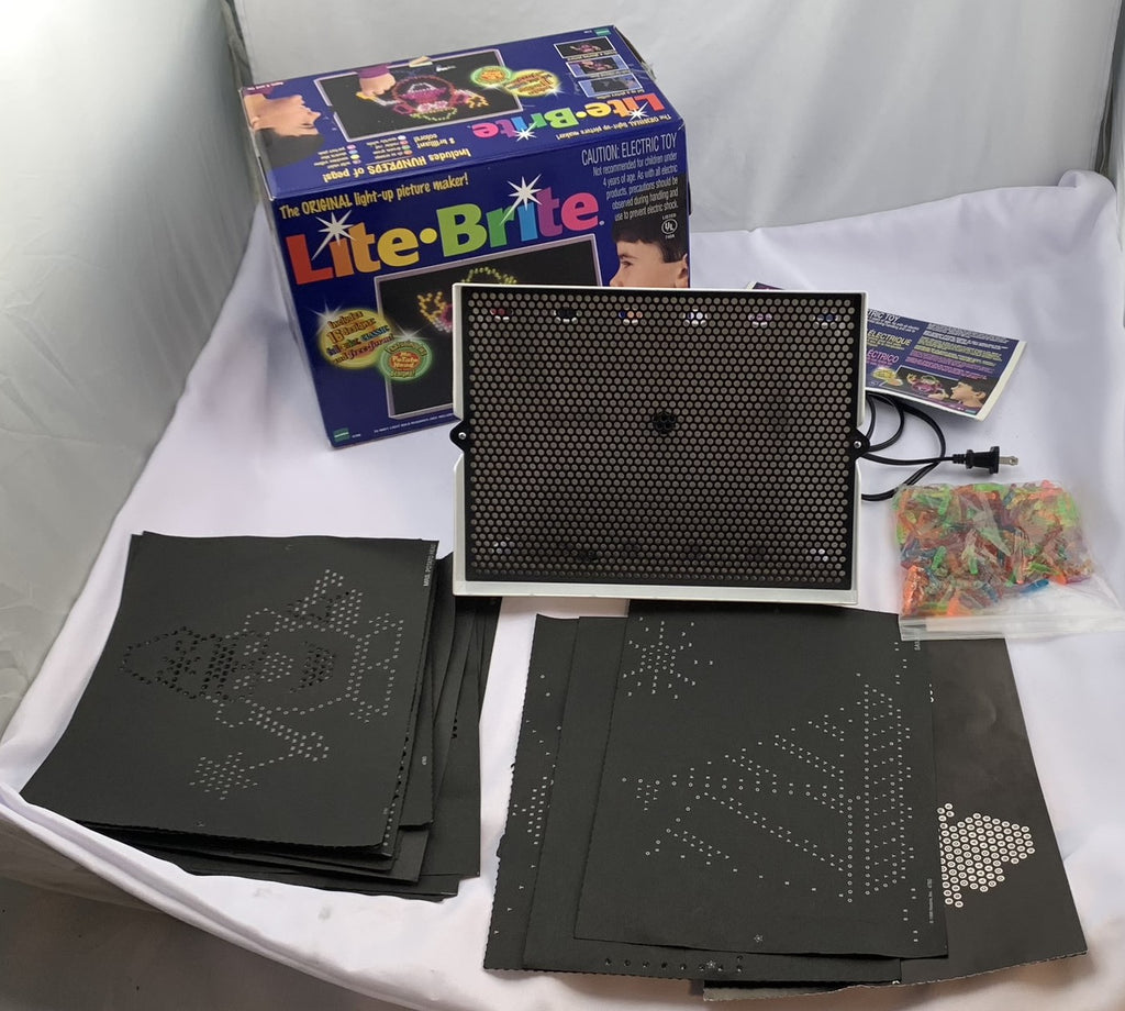 Lite Brite Potato Head Edition - 1998 - 6+ Unpunched Sheets - 150+ Pegs - Working - Very Good Condition