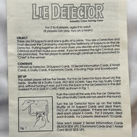 Lie Detector Game - 1987 - Pressman - Great Condition