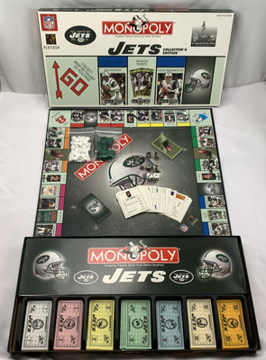 Jets Collectors Monopoly Game - 2004 - USAopoly - Great Condition