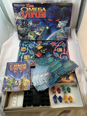 Omega Virus Game - 1992 - Milton Bradley - Good Condition
