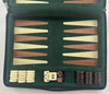 Reiss Backgammon Game Green Corduroy - Complete - Great Condition