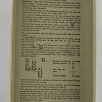 Scribbage Game - 1963 - E.S. Lowe - Great Condition