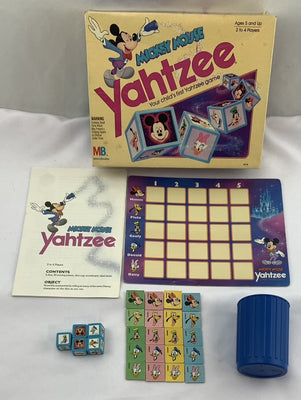 Mickey Yahtzee Game - 1988 - Milton Bradley - Great Condition