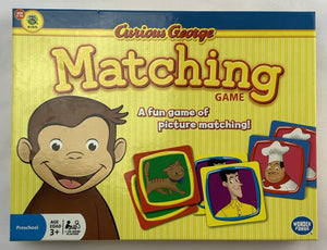 Curious George Matching Game - 2009 - Wonder Forge - New