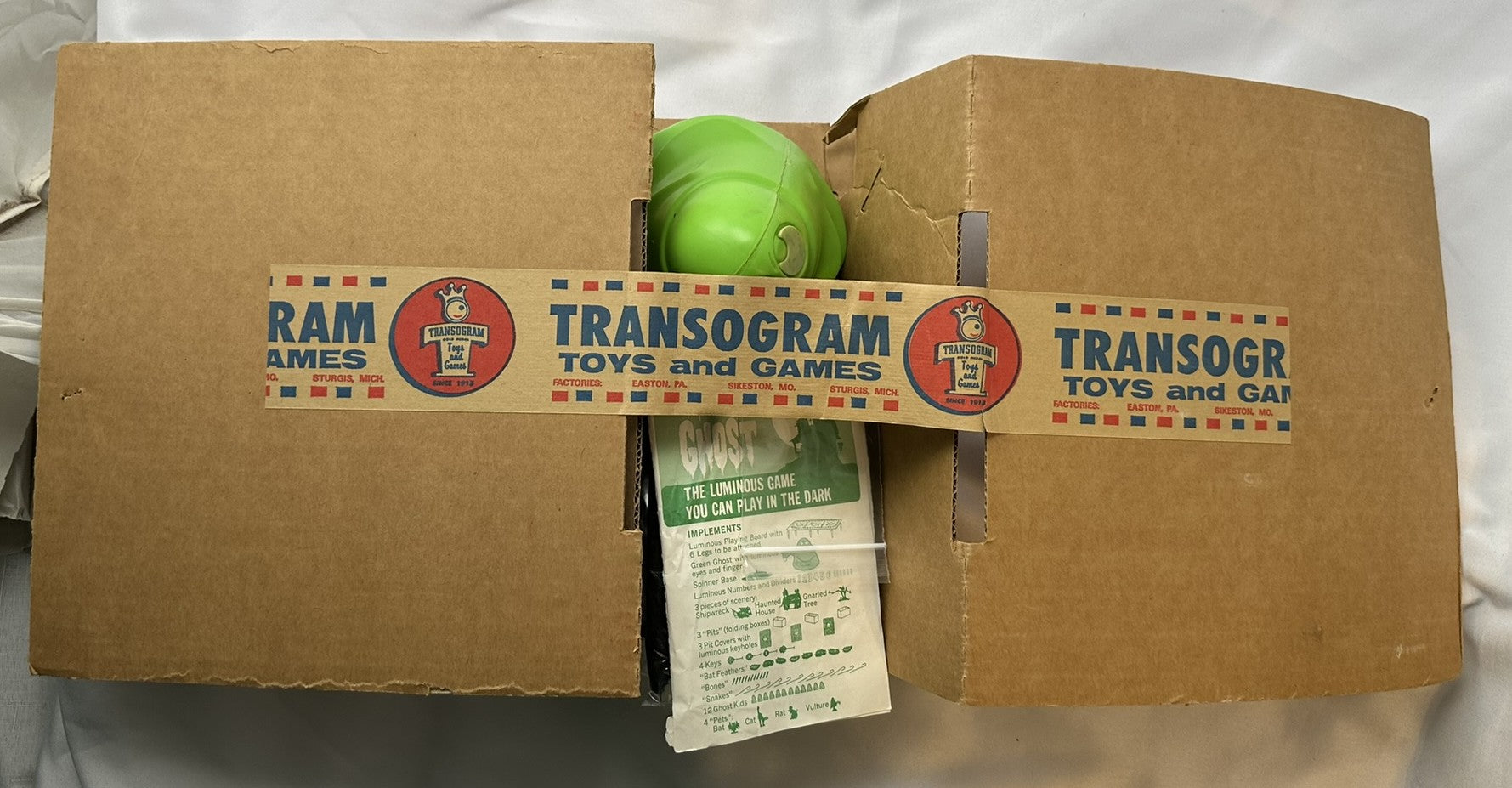 Green Ghost Game - 1965 - Transogram - Mint Condition | Mandi's Attic Toys