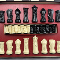 Ganine Gothic Chess Set - 1957 - Pacific Game Co - Very Good Condition